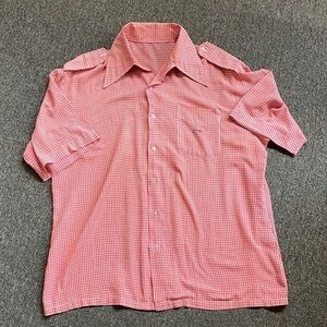 Vintage 1970’s Red White Checkered Shirt